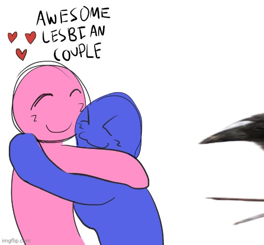 Awesome Lesbian Couple | image tagged in awesome lesbian couple | made w/ Imgflip meme maker
