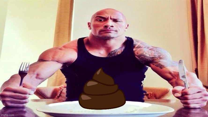 Dwayne the rock eating | image tagged in dwayne the rock eating | made w/ Imgflip meme maker