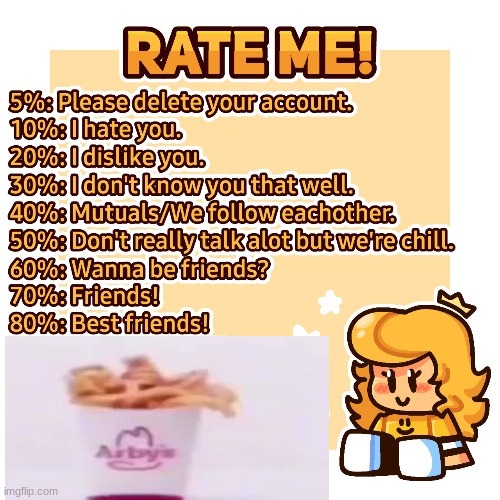 rate me starla.star edition (from twitter) | image tagged in rate me starla star edition from twitter | made w/ Imgflip meme maker