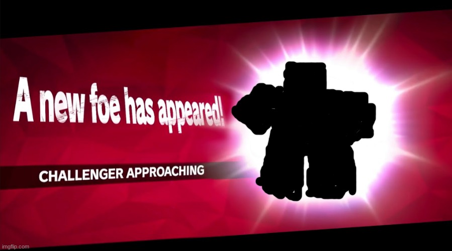 Roblox noob is in smash!!! | image tagged in a new foe has appeared,noob 4 smash 6,roblox,roblox oof | made w/ Imgflip meme maker