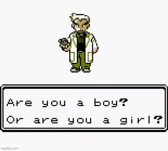 Prof. Oak Are you a boy or a girl? | image tagged in prof oak are you a boy or a girl | made w/ Imgflip meme maker