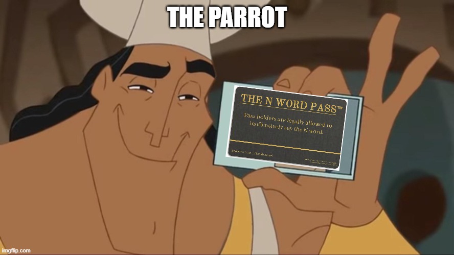 Kronk License | THE PARROT | image tagged in kronk license | made w/ Imgflip meme maker