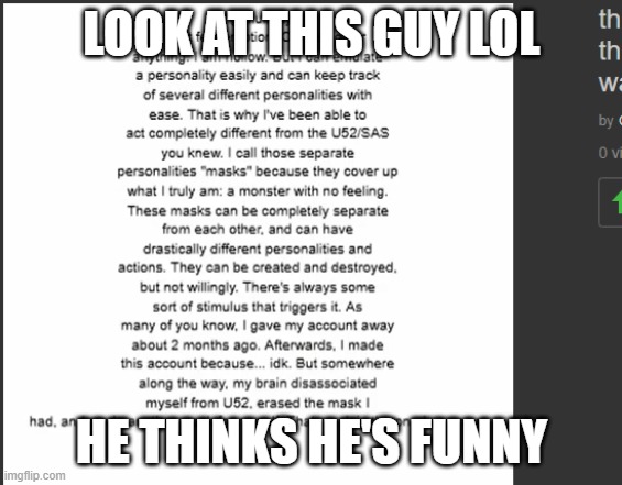 LOOK AT THIS GUY LOL; HE THINKS HE'S FUNNY | made w/ Imgflip meme maker