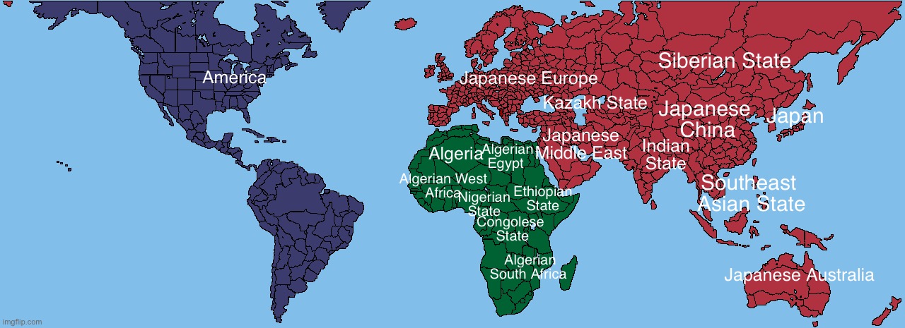 Usa and japan and algeria Blank Meme Template