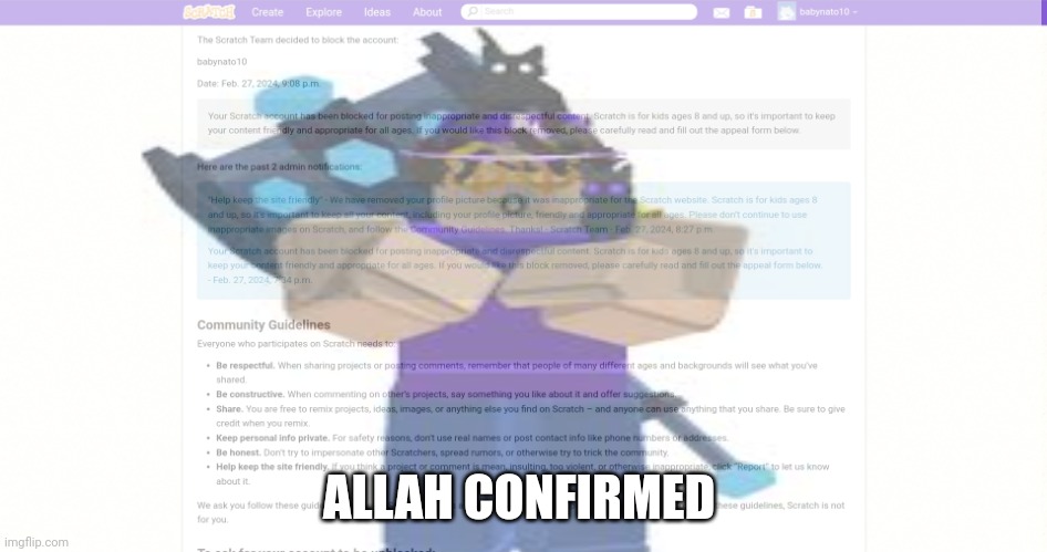 ALLAH CONFIRMED | made w/ Imgflip meme maker