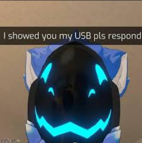 :) | image tagged in memes,furry,usb | made w/ Imgflip meme maker