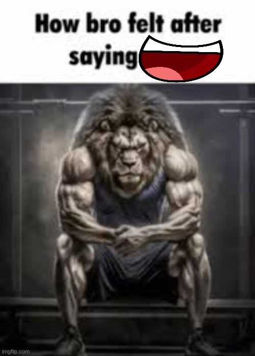 like stfu | image tagged in how bro felt after saying that | made w/ Imgflip meme maker
