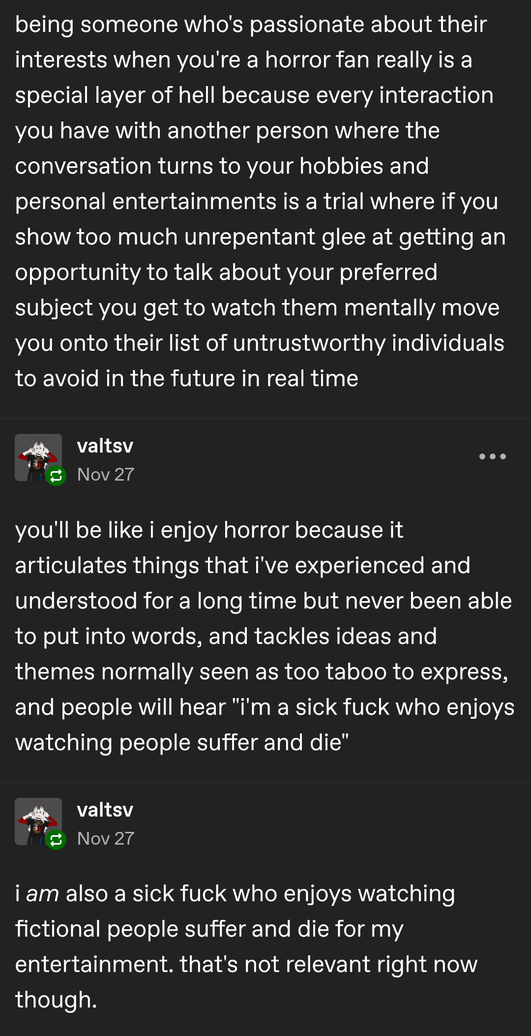 Horror Fans. Blank Meme Template