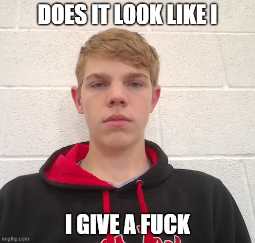 DOES IT LOOK LIKE I; I GIVE A FUCK | made w/ Imgflip meme maker