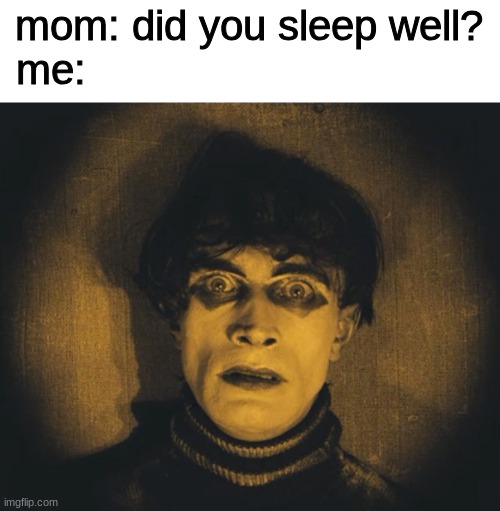 mom: did you sleep well?
me: | image tagged in sleep | made w/ Imgflip meme maker