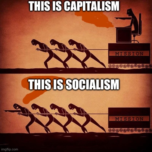 Just to help you know | THIS IS CAPITALISM; THIS IS SOCIALISM | image tagged in capitalism,socialism | made w/ Imgflip meme maker