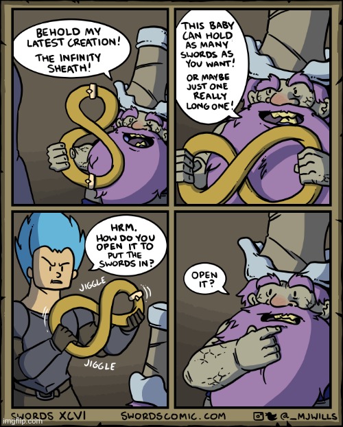 The infinity sheath | image tagged in infinity,swords,sword,comics,comics/cartoons,sheath | made w/ Imgflip meme maker