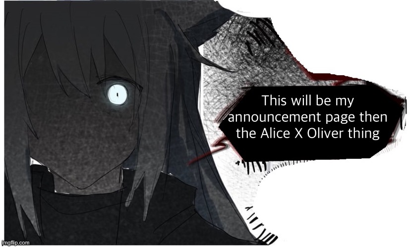 Lappland | This will be my announcement page then the Alice X Oliver thing | image tagged in lappland | made w/ Imgflip meme maker