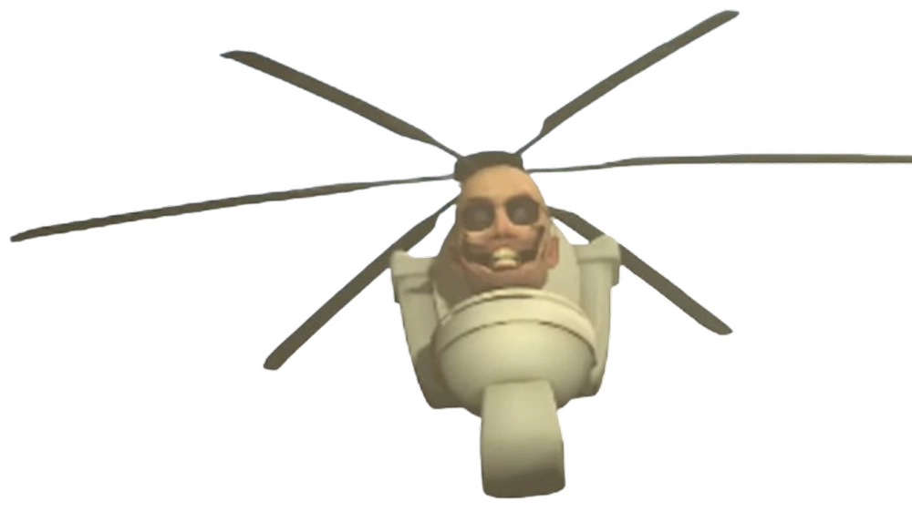 helicopter skibidi toilet Blank Meme Template