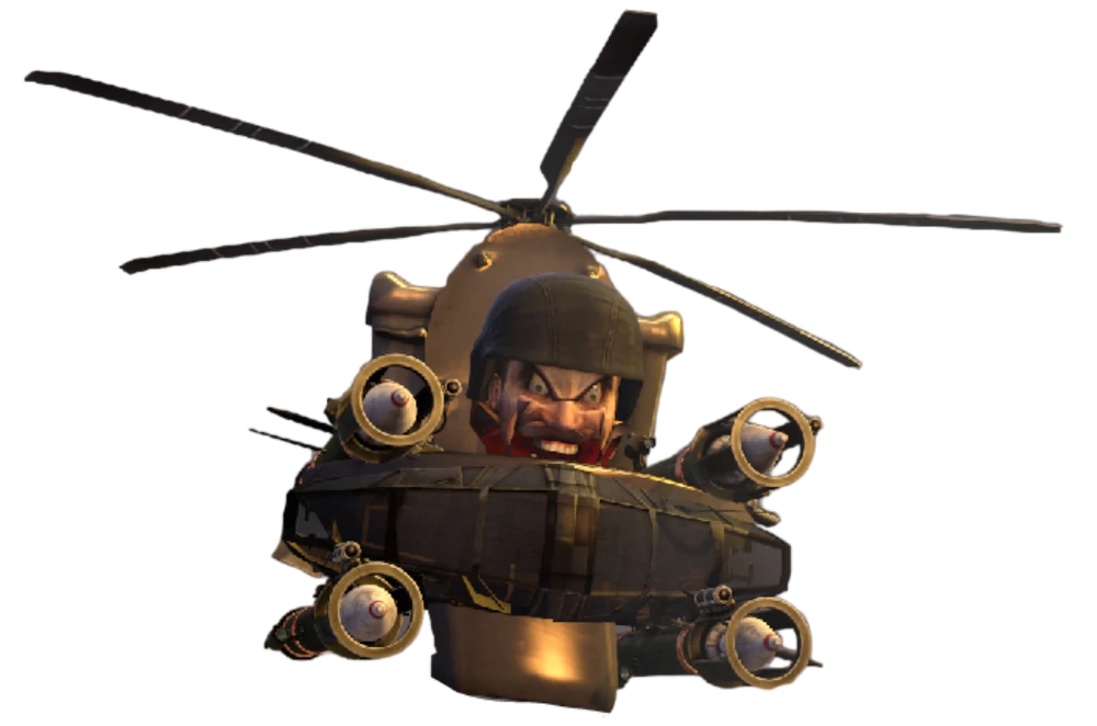 quadplex launcher helicopter skibidi toilet Blank Meme Template