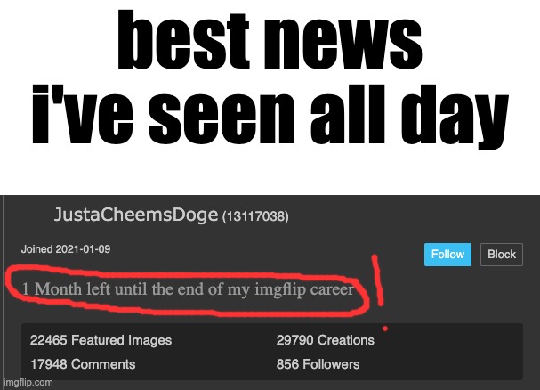 annoying ass post that no one gives a shit about | best news i've seen all day | made w/ Imgflip meme maker
