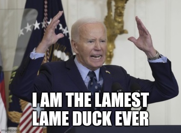 Congrats, Joe, you did it! | I AM THE LAMEST LAME DUCK EVER | made w/ Imgflip meme maker