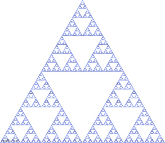 sierpinski triangle | image tagged in sierpinski triangle | made w/ Imgflip meme maker