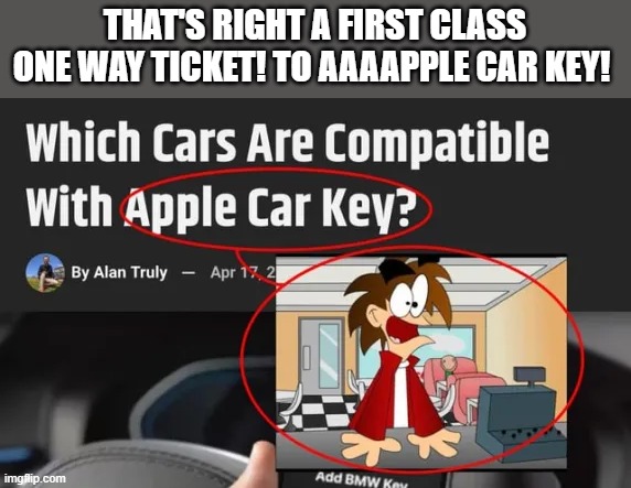 Weird Al referenced!!! | THAT'S RIGHT A FIRST CLASS ONE WAY TICKET! TO AAAAPPLE CAR KEY! | image tagged in funny,weird al yankovic,lol | made w/ Imgflip meme maker