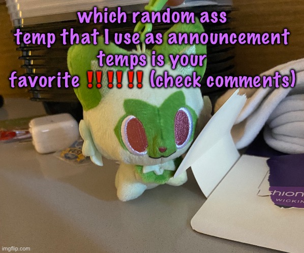 might repost this when chat is active, anyways I’mma go watch smiling friends even though it’s 2 am | which random ass temp that I use as announcement temps is your favorite ‼️‼️‼️ (check comments) | image tagged in scrimblo,cinnabox announcement | made w/ Imgflip meme maker