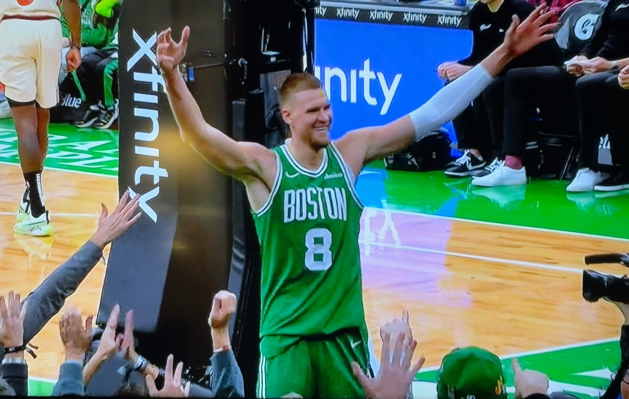 Kristaps, His arms open Blank Meme Template