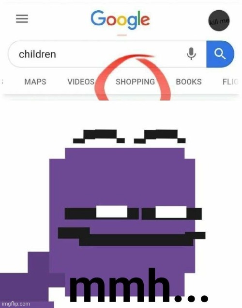 Hmmm | image tagged in fnaf,william afton,shopping,children | made w/ Imgflip meme maker