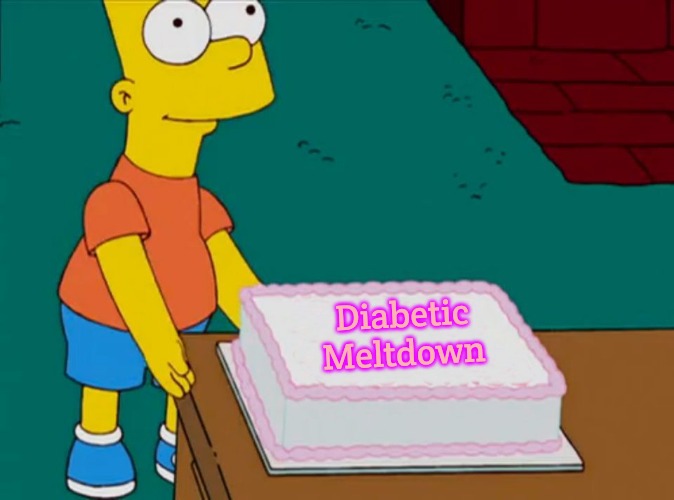 Bart Simpson Cake | Diabetic Meltdown | image tagged in bart simpson cake,diabetic meltdown,slavic | made w/ Imgflip meme maker