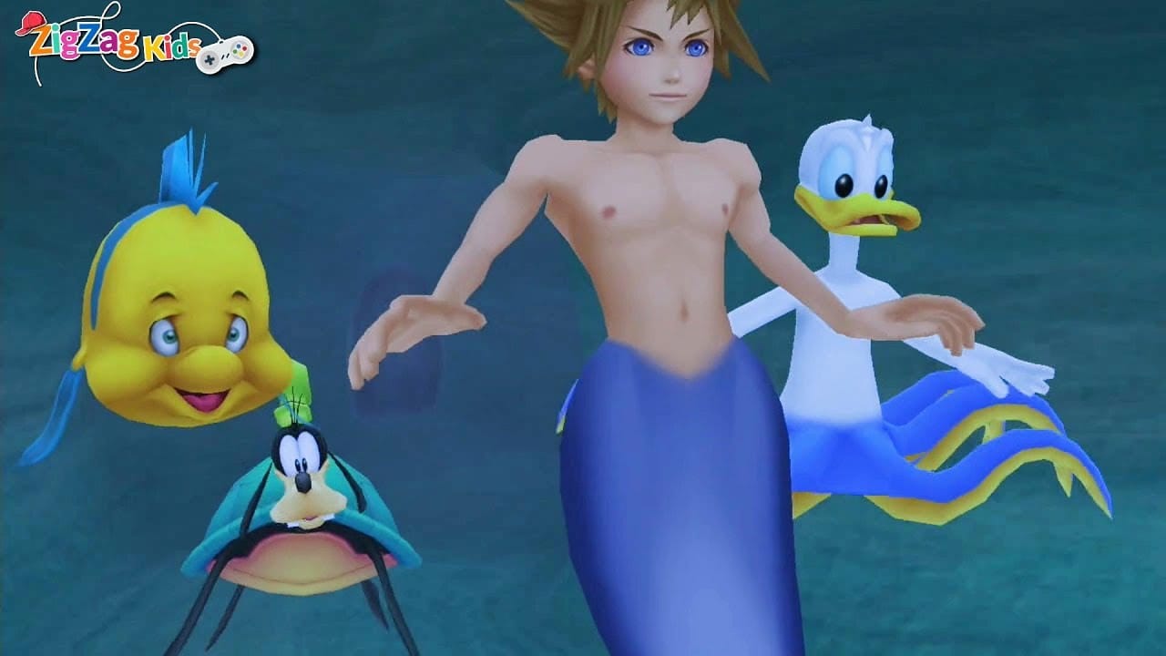 sora and his sea friends Blank Meme Template