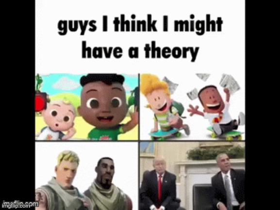 Guys I think I might have a theory Blank Meme Template