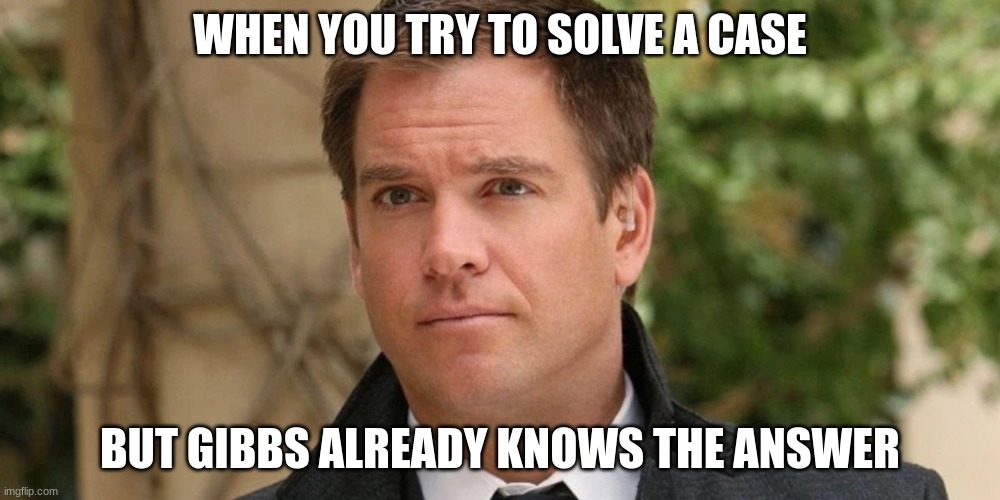 special agent tony | WHEN YOU TRY TO SOLVE A CASE; BUT GIBBS ALREADY KNOWS THE ANSWER | image tagged in special agent tony | made w/ Imgflip meme maker