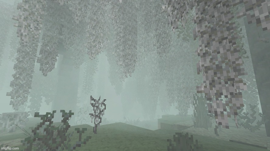 Realism crafts take on the pale garden. | image tagged in minecraft | made w/ Imgflip meme maker