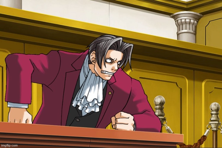 miles edgeworth pissed damage ace attorney | image tagged in miles edgeworth pissed damage ace attorney | made w/ Imgflip meme maker