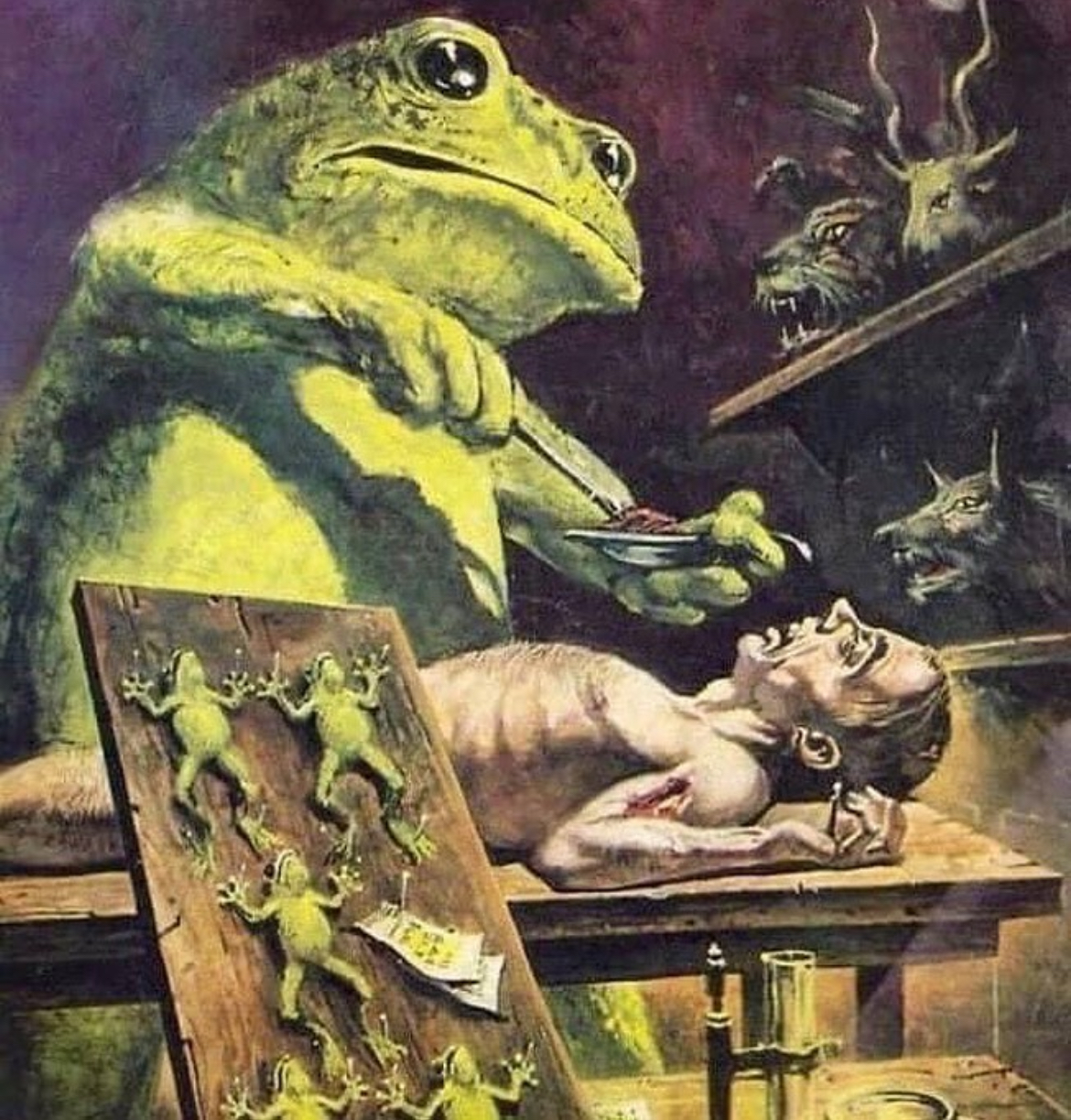 Frog Torturer Blank Meme Template