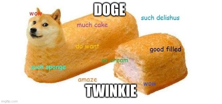 doge twinkie | DOGE; TWINKIE | image tagged in doge,twinkie | made w/ Imgflip meme maker