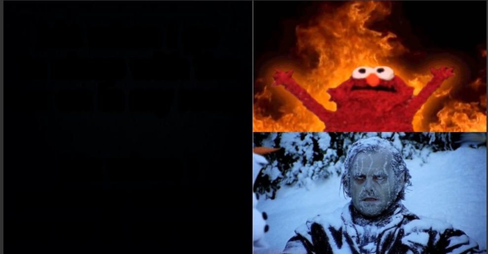 Fire ice Blank Meme Template