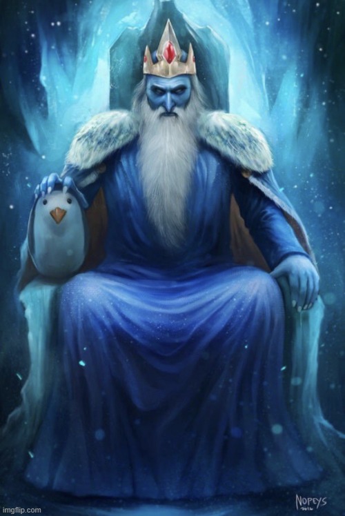 This art goes hard bruv | image tagged in ice king fanart | made w/ Imgflip meme maker