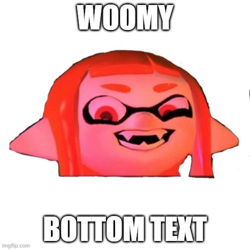 WOOMY; BOTTOM TEXT | made w/ Imgflip meme maker
