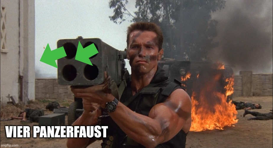 Bazooka | VIER PANZERFAUST | image tagged in bazooka | made w/ Imgflip meme maker