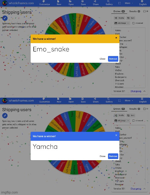 We got Emo_snake and Yamcha | image tagged in msmg,ships | made w/ Imgflip meme maker