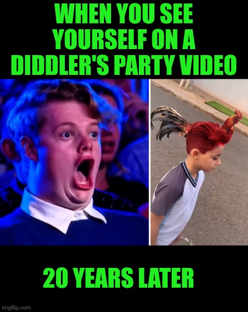 Funny | WHEN YOU SEE YOURSELF ON A DIDDLER'S PARTY VIDEO; 20 YEARS LATER | image tagged in funny,diddy,party,video,after all these years,investigation | made w/ Imgflip meme maker