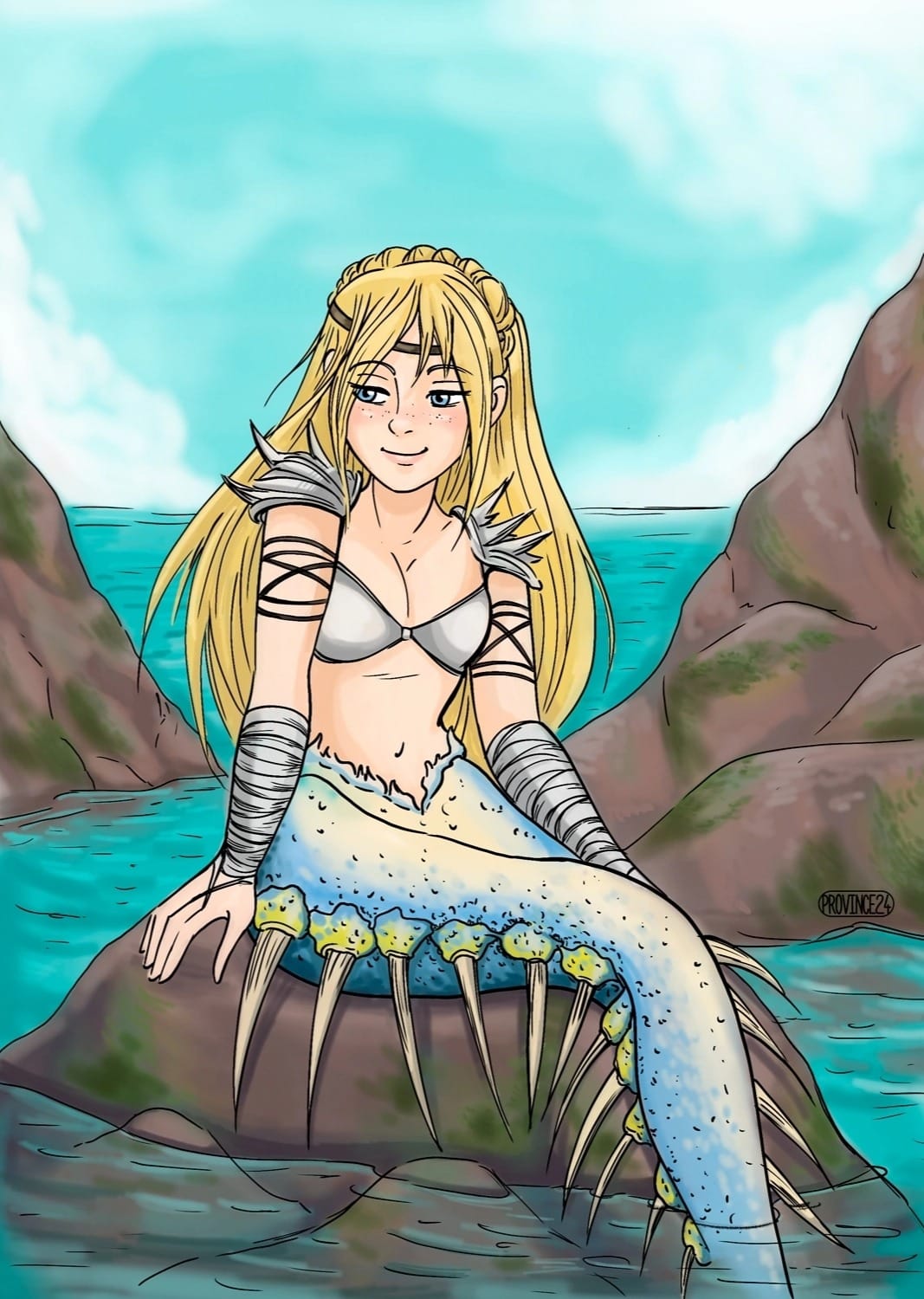 andriod 18 mermaid Blank Meme Template