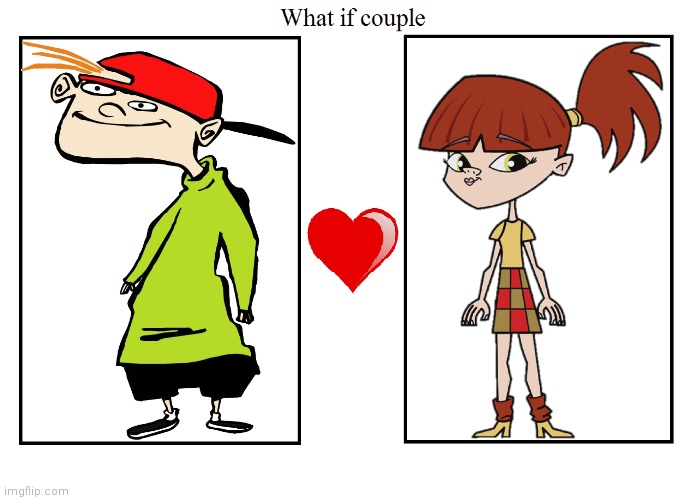 What if Kevin and Chris Alice Were a Couple | image tagged in what if couple meme,ed edd n eddy,growing up creepie,chris alice hollyruller,kevin,couple | made w/ Imgflip meme maker