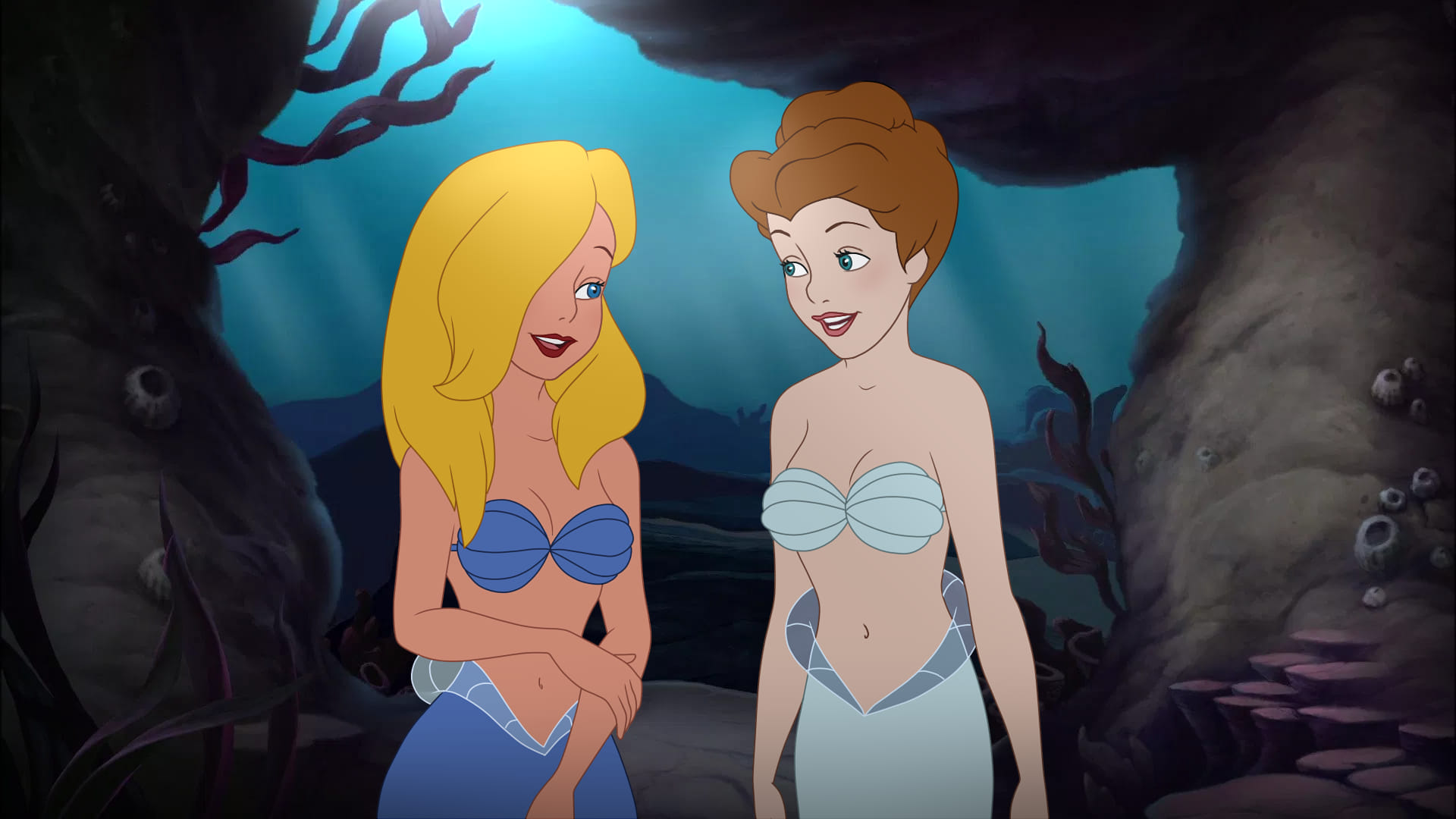 disney mermaids Blank Meme Template
