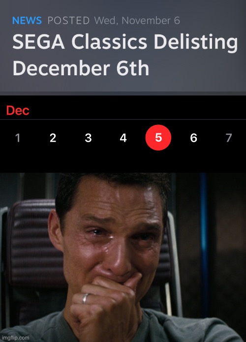 image tagged in interstellar crying matthew mcconaughey | made w/ Imgflip meme maker
