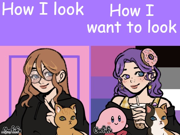 How I look VS how I want to look | image tagged in how i look vs how i want to look | made w/ Imgflip meme maker