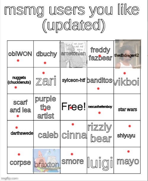 Numba too | image tagged in msmg user bingo | made w/ Imgflip meme maker