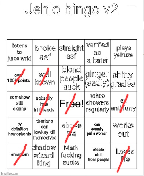 welp | image tagged in jehlo bingo v2 | made w/ Imgflip meme maker