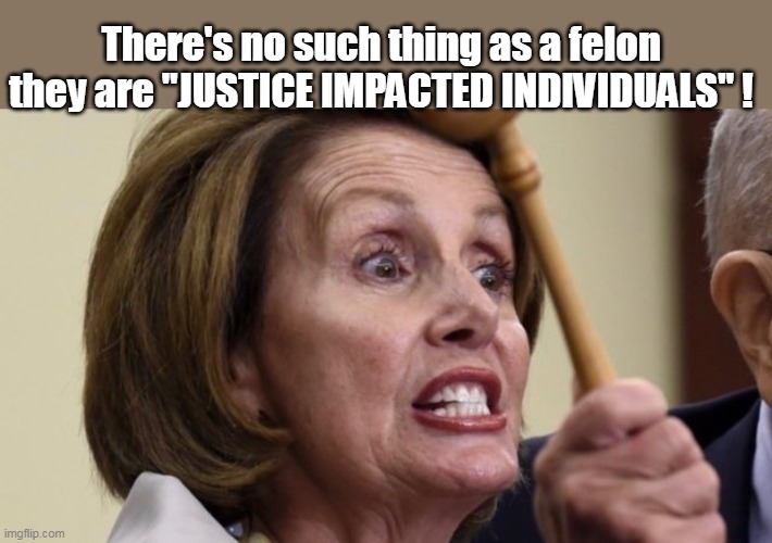 There's no such thing as a felon
they are "JUSTICE IMPACTED INDIVIDUALS" ! | made w/ Imgflip meme maker