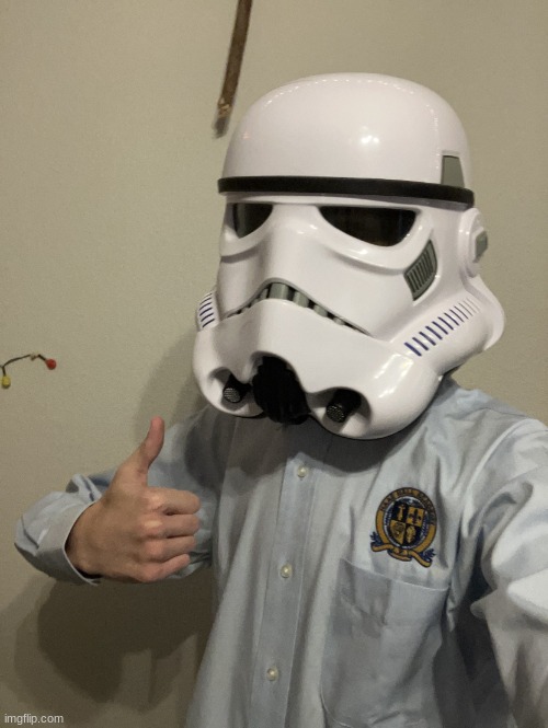 Thumbs-up trooper (fancy) | image tagged in thumbs-up trooper fancy | made w/ Imgflip meme maker