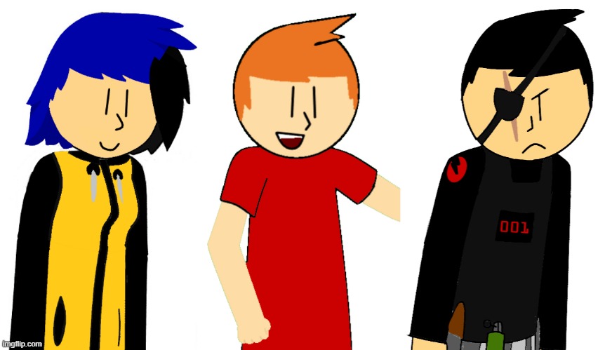 I've been curious, but out of my 3 main OC's, Kit, James and Jason, who's your favorite? | made w/ Imgflip meme maker